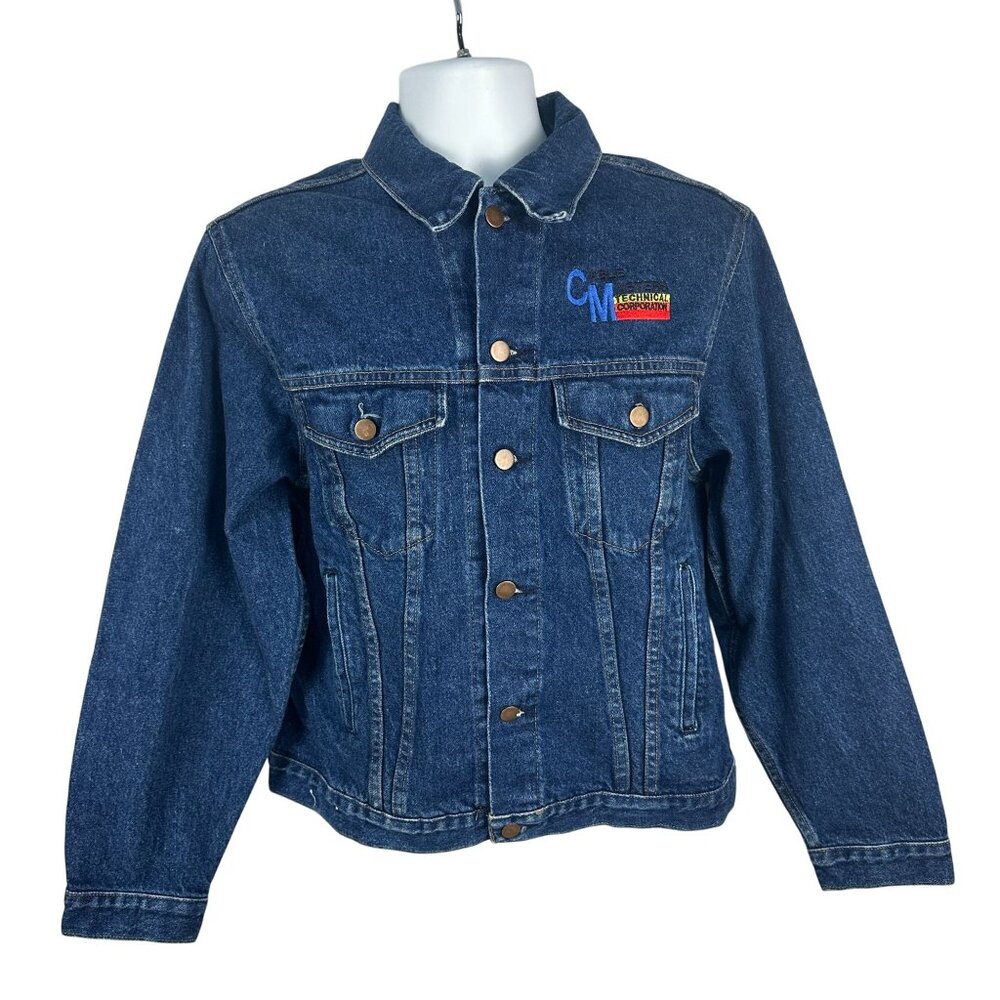 "WearGuard" Denim Jacket With Cable Masters Technical Corporation Embroidery Siz